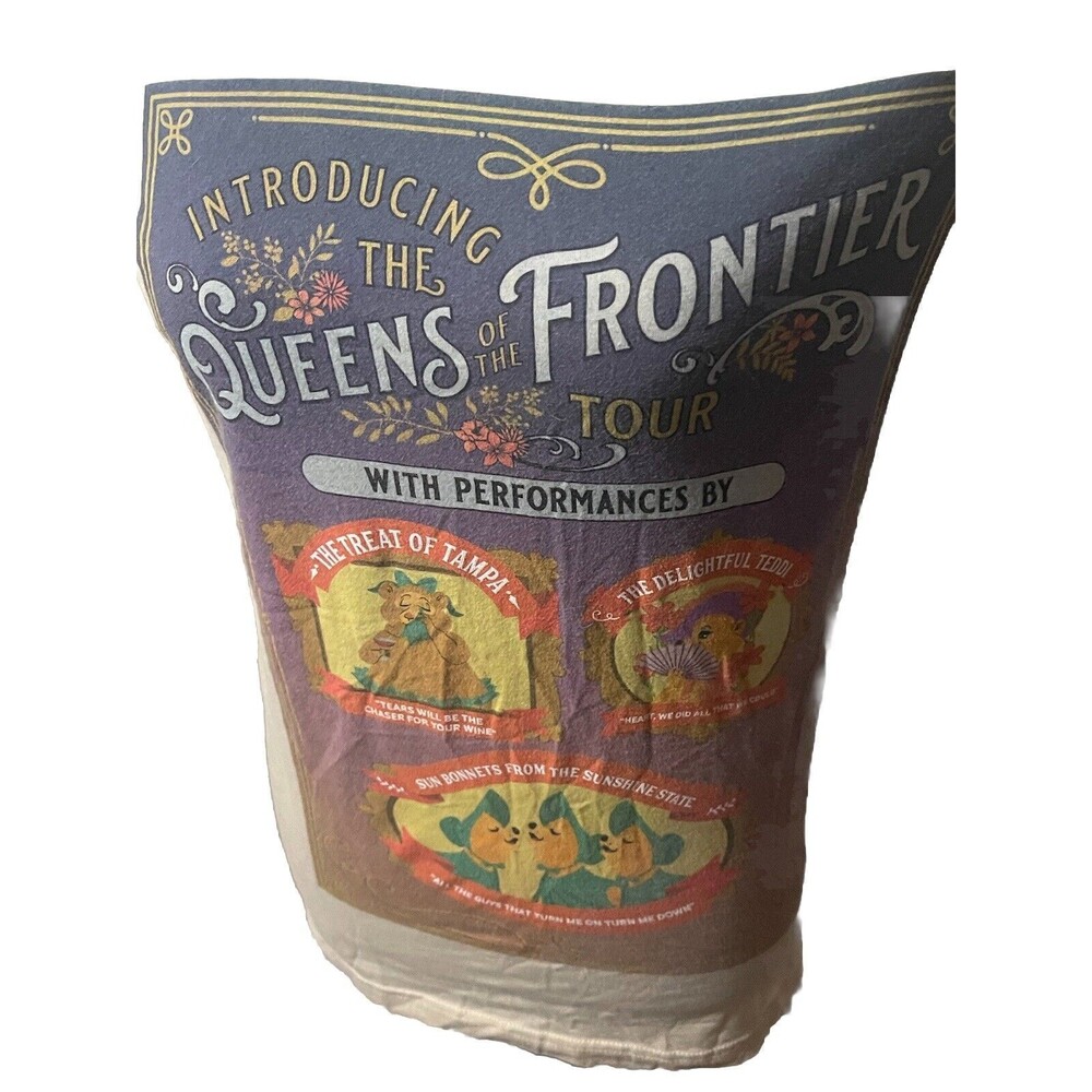 The Lost Bros Adult Small Country Bear Jamboree Queens Frontier Tour T-Shirt - Picture 2 of 12